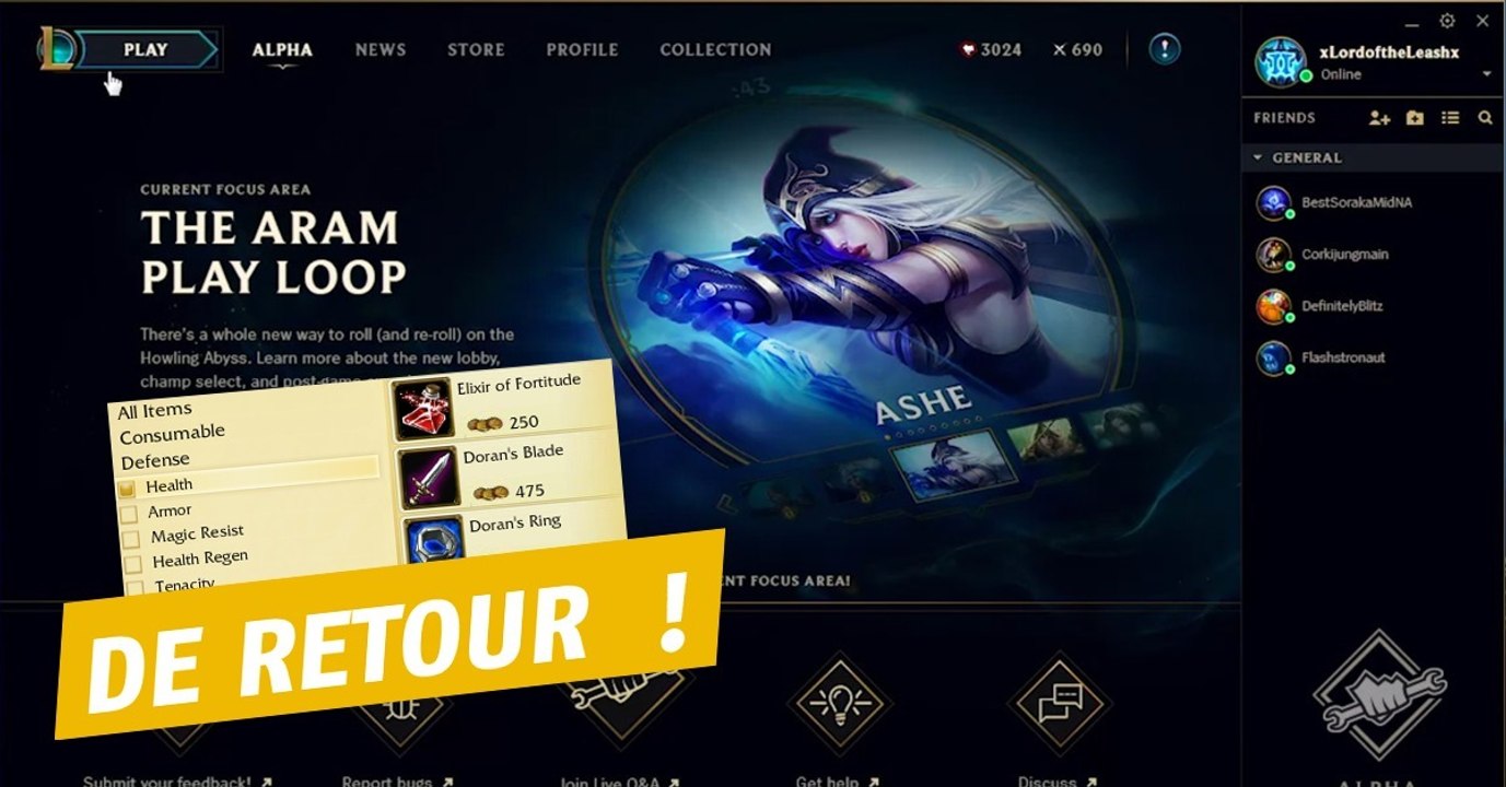 League of Legends : une fonctionnalité disparue avec le nouveau client revient