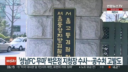 '성남FC 무마' 박은정 지청장 수사…공수처 고발도