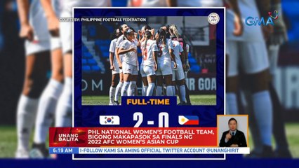 PHL women's football team, bigong makapasok sa finals ng 2022 AFC | UB