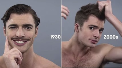100 ans de beauté masculine résumés en 2 minutes
