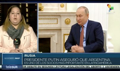 Presidente Alberto Fernández viaja a Rusia para estrechar nexos bilaterales