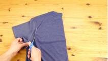 Fabriquez un sac avec un simple tee shirt en quelques minutes seulement. Le tout sans aucune couture