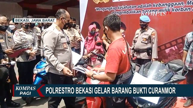 Gelaran Expo Barang Bukti Curanmor, Polisi: Ambil Motor HIlang Dengan Bukti Kepemiliikan Sah!