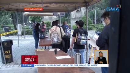 Pila ng mga kukuha ng Bar Exams sa UST, mahaba na | UB