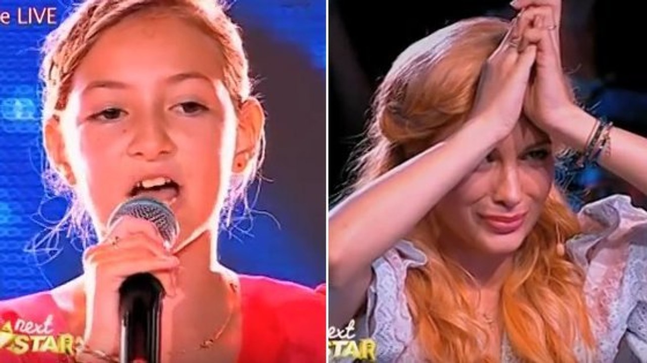 Une jeune fille émeut tout le public avec sa reprise de "Je suis malade"