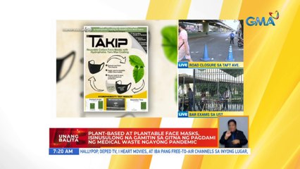 Paggamit ng plant-based at plantable face masks, isinusulong | UB