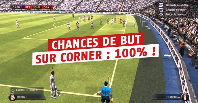 FIFA 17 : la technique pour marquer un corner rentrant