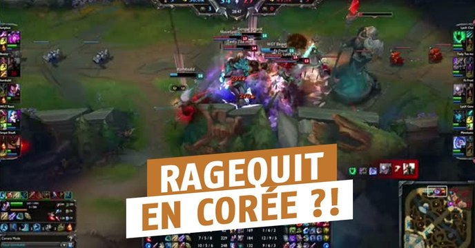 League of Legends : voici la raison pour laquelle les coréens rage quit à la fin de leur game