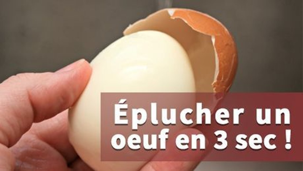 Astuce : comment éplucher un œuf dur en 3 secondes ?