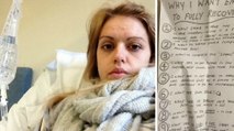 Anorexique et hospitalisée, elle reçoit la plus belle lettre d'amour au monde