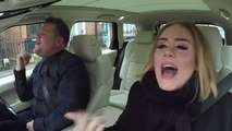 Le karaoké phénoménal en voiture d'Adele qui chante... ses propres chansons !