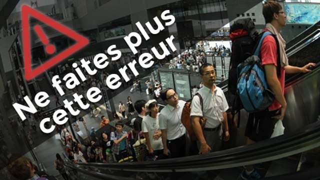 Voilà pourquoi il ne faut surtout pas bouger dans un escalator