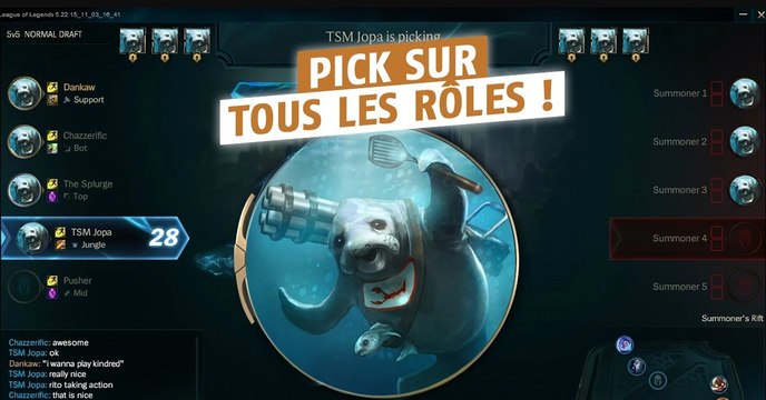 League of Legends : ce champion a été joué à chaque rôles en compétitif