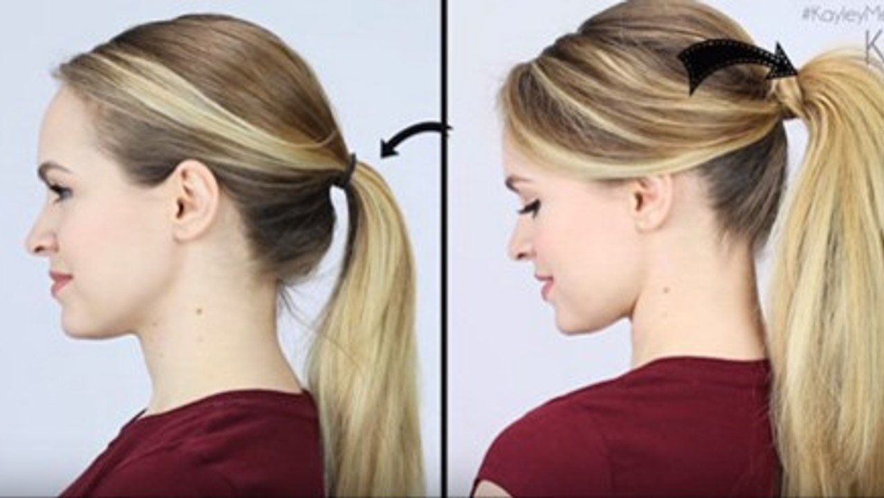 Cette astuce permet d'augmenter le volume de votre queue de cheval en quelques secondes seulement