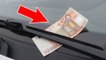 Attention ! Si vous voyez ce billet sur votre parebrise, ne le prenez surtout pas