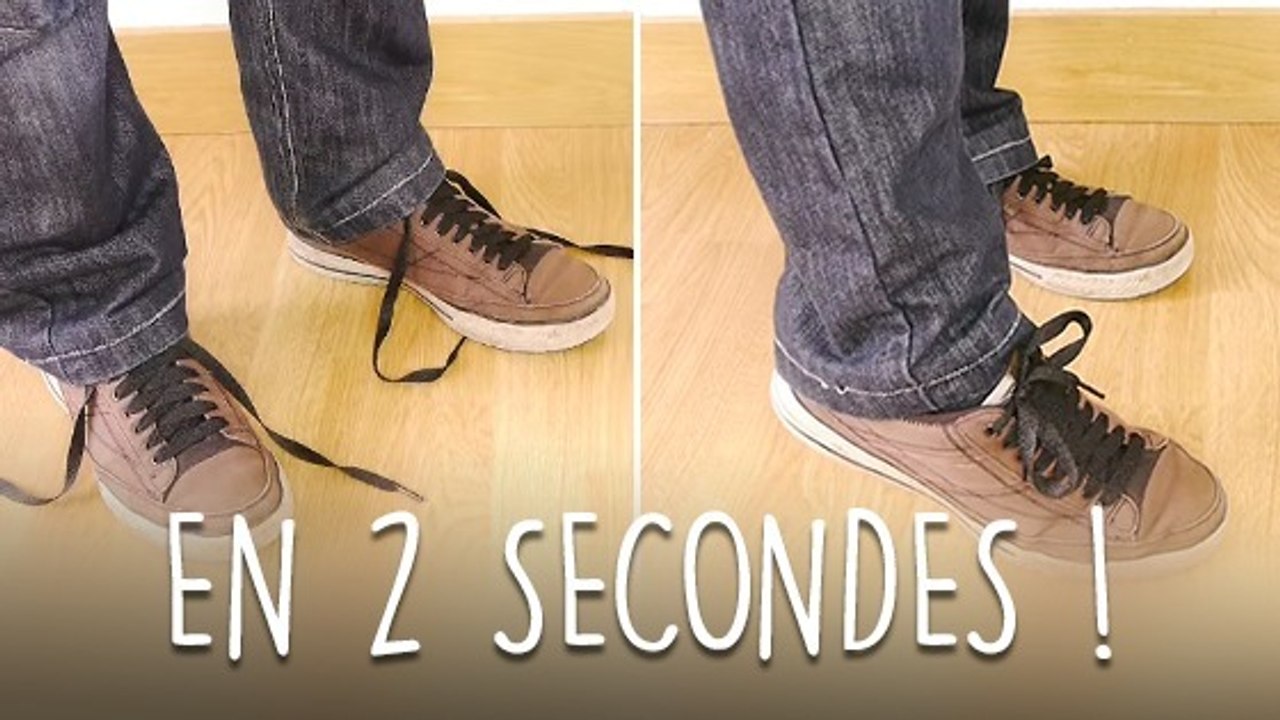 Ce tour de magie vous permet d'avoir vos lacets faits en deux secondes