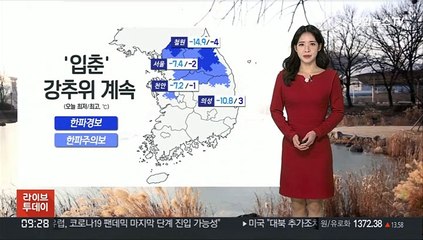 [날씨] 입춘, 영하권 추위 계속…밤부터 충청·호남 눈