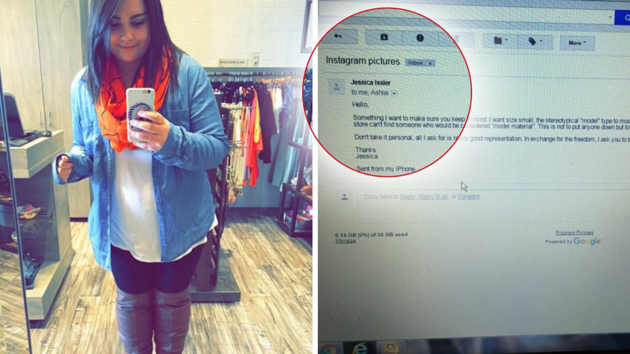 Une vendeuse essaie les vêtements du magasin et se prend en photo. Elle ne s'attendait pas à recevoir ce mail de sa patronne