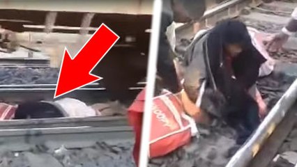 Un train de 56 wagons lui passe dessus, elle s'en sort indemne