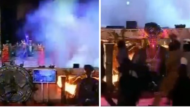 Inde: une scène prend feu en plein spectacle !