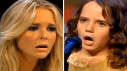 Les juges n'arrivent pas à croire que cette voix appartienne à une fillette de 9 ans !