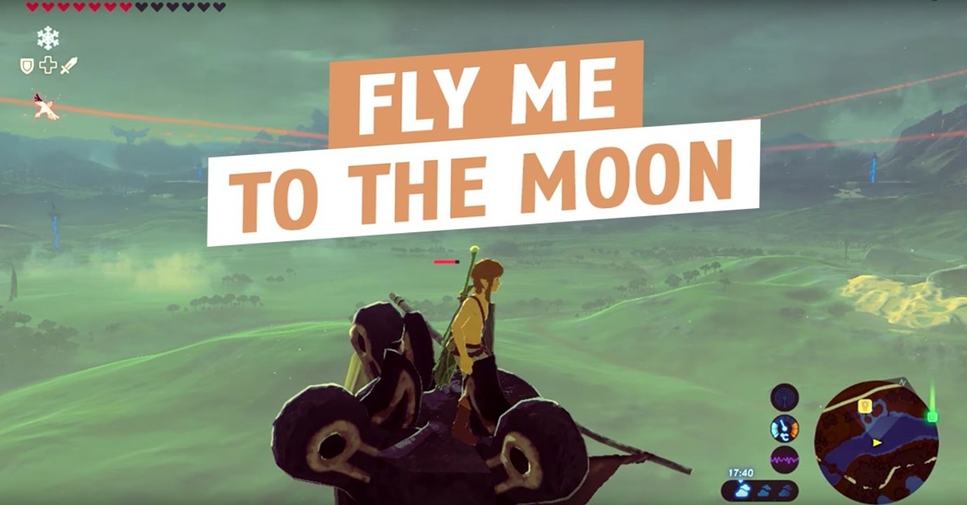 Zelda : il parvient à faire voler un Gardien et l'utilise comme véhicule