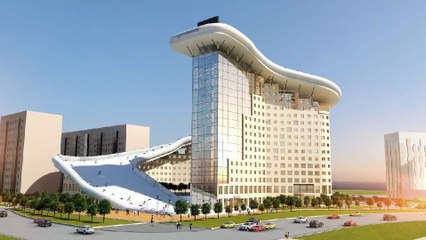 Kazakhstan : une piste de ski sur le toit d'un immeuble à Astana