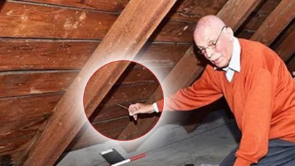 70 ans après l'avoir quittée, il découvre un trésor caché dans la maison de son enfance