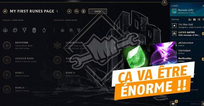 League of Legends : Riot a présenté certaines des nouvelles runes et elles sont surpuissantes