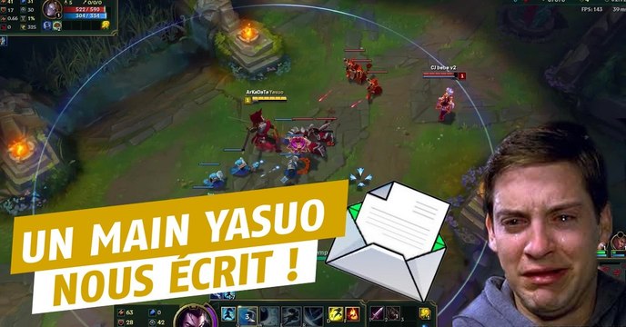 League of Legends : la lettre d'un main Yasuo concernant ses récents nerfs