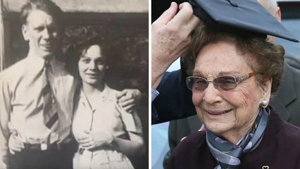 Mariée et enceinte en 1942, elle se fait virer de son lycée. A 93 ans, elle reçoit la plus belle des surprises...