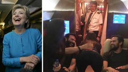 Hillary Clinton : le jet privé qu'elle loue est aussi utilisé pour des orgies aériennes