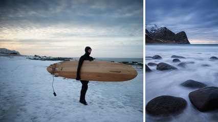 Norvège : faire du surf sur les vagues glaciales des îles Lofoten, une expérience hors du commun