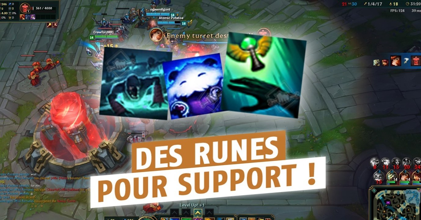 League of Legends : trois nouvelles runes dédiées aux supports ont été présentées