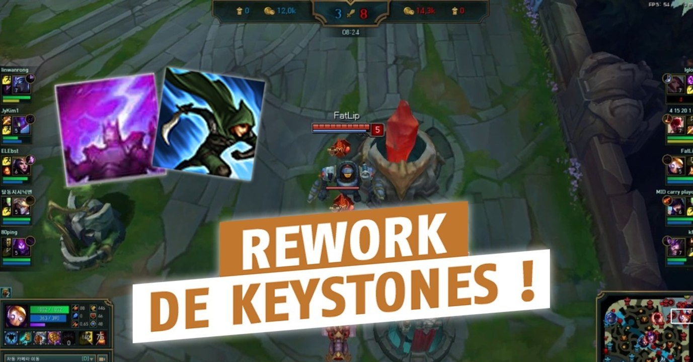 League of Legends : ces deux keystones populaires vont être transformées en runes