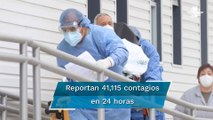 México reporta 648 muertes por Covid-19 en las últimas 24 horas y 41 mil 115 nuevos contagios