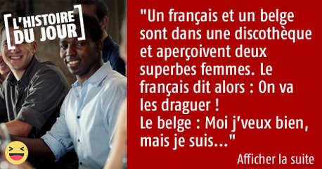 Un français et un belge sont dans une discothèque