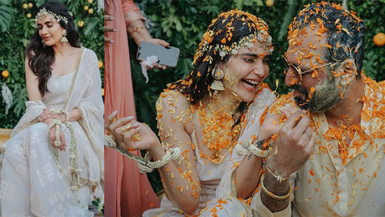 Karishma Tanna Haldi Ceremony Full Video Viral,Husband संग Romantic अंदाज में दिखी । Boldsky