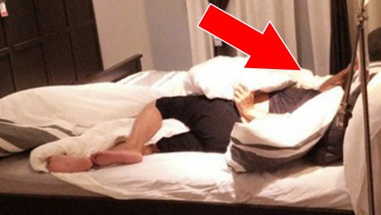 Il arrive complètement ivre chez lui. Il se faufile dans le lit à côté de sa femme et là..