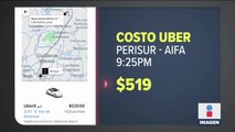 Uber y Didi podrán llevar pasajeros al AIFA, pero no recogerlos