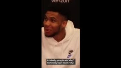 'Why did the orange lose the race?' - Giannis' dad jokes continue