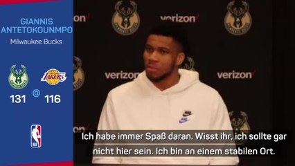 Bescheidener Giannis: "Dürfte nicht hier sein"