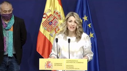 Yolanda Díaz anuncia la subida del SMI