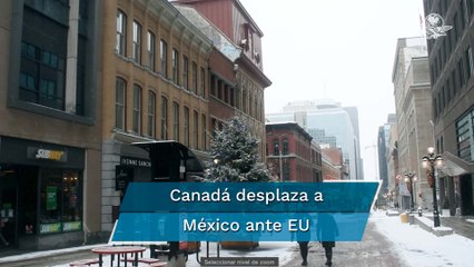 Canadá rebasa a México en el comercio con EU