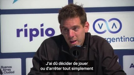 Argentine - Del Potro : “Ce ne sera pas facile de vivre sans tennis”