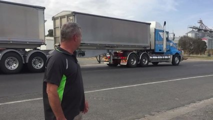 Wastebusters' Mick Morris explains the traffic issues on Golf Course Road