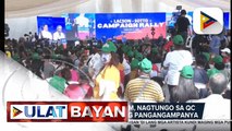 Lacson-Sotto tandem, nagtungo sa QC sa ikalawang araw ng pangangampanya; Mga programa ng administrasyong Duterte, nais ipagpatuloy ng Lacson-Sotto tandem