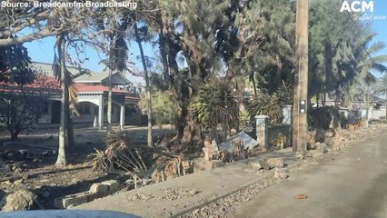 Damaged buildings and volcanic ash in wake of Tonga eruption and tsunami | January 20, 2022 | ACM