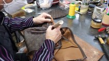 Process of Restoring OLD LOUIS VUITTON Bag. Korean Restoration Artisan.