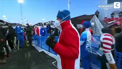 "Là, c'est réglé" : Le moment où Fourcade annonce à Fillon Maillet qu'il est champion olympique | JO